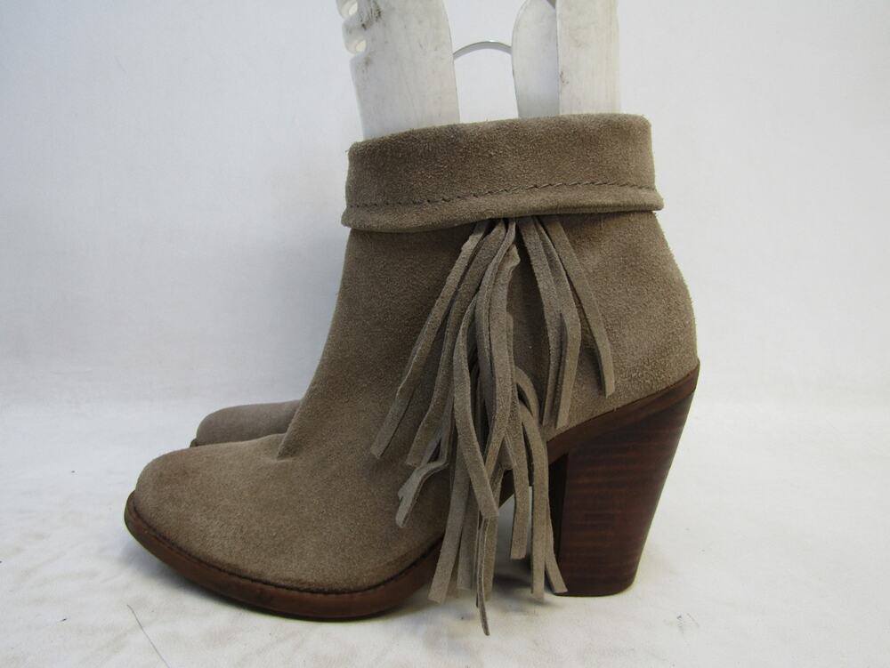 Jessica Simpson Womens Size 7.5 M Brown Suede Zip Ankle Fashion Boots Bootie